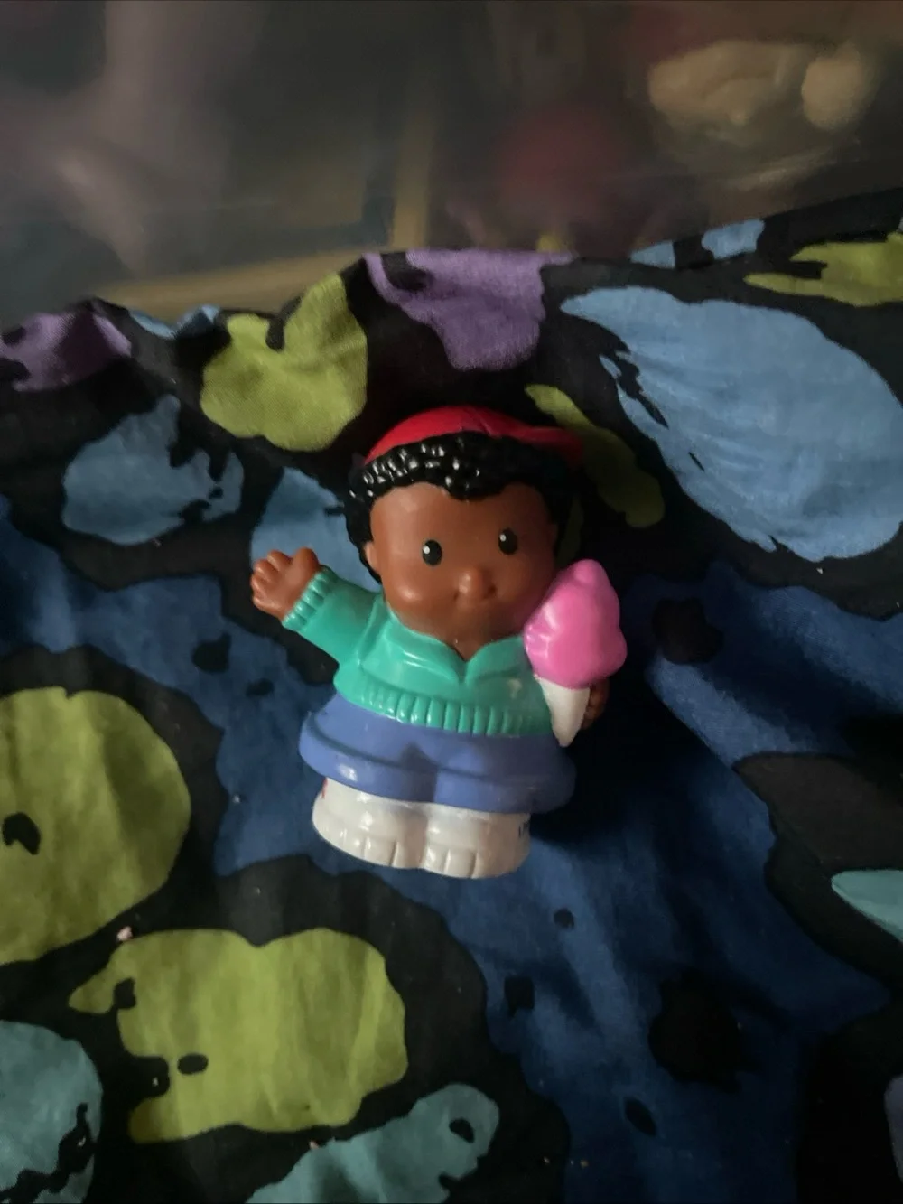 Fisher-Price Little People Figure - 2005 Michael Holds Ice Cream
